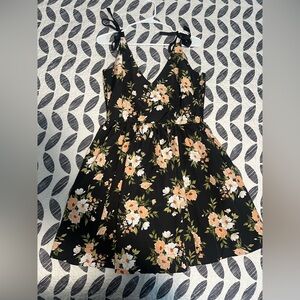 Old Navy Black Floral Dress
